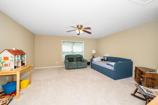 437 New Parkside Dr, Chapel Hill, NC 27516 - bedroom with carpet floors, ceiling fan, and baseboards