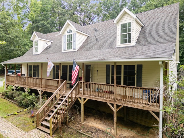 1176 Stoney Mountain Rd, Rougemont, NC 27572 - view of front of home featuring roof with shingles and a porch