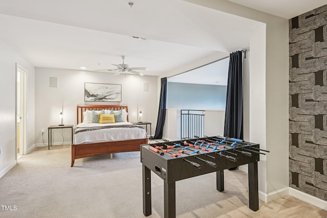 200 S Dawson St Unit 114, Raleigh, NC 27601 - bedroom with carpet and ceiling fan