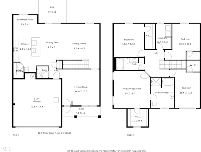224 Brisk Dr, Zebulon, NC 27597 - floor plan / room layout