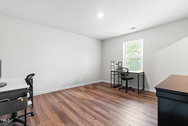 224 Brisk Dr, Zebulon, NC 27597 - office featuring wood finished floors and baseboards