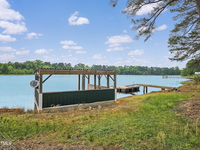dock with a water view