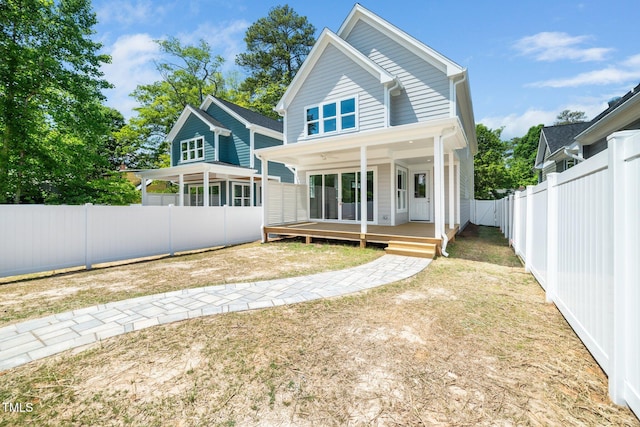 view of back of property