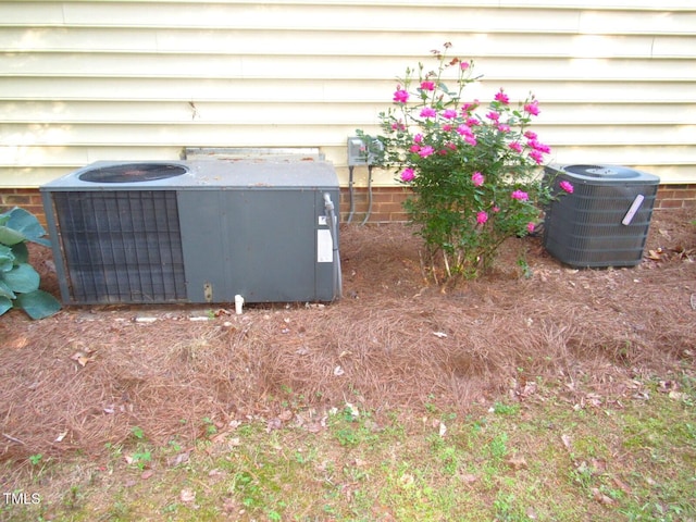 exterior details featuring central AC unit