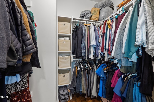 2003 Wa Wa Ave, Durham, NC 27707 - walk in closet with wood finished floors