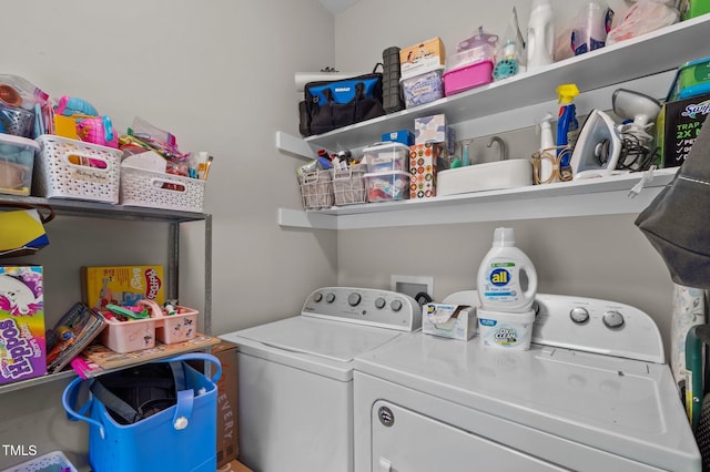 2003 Wa Wa Ave, Durham, NC 27707 - laundry room featuring laundry area and washing machine and clothes dryer