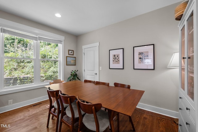 2003 Wa Wa Ave, Durham, NC 27707 - dining space featuring recessed lighting, baseboards, and wood finished floors