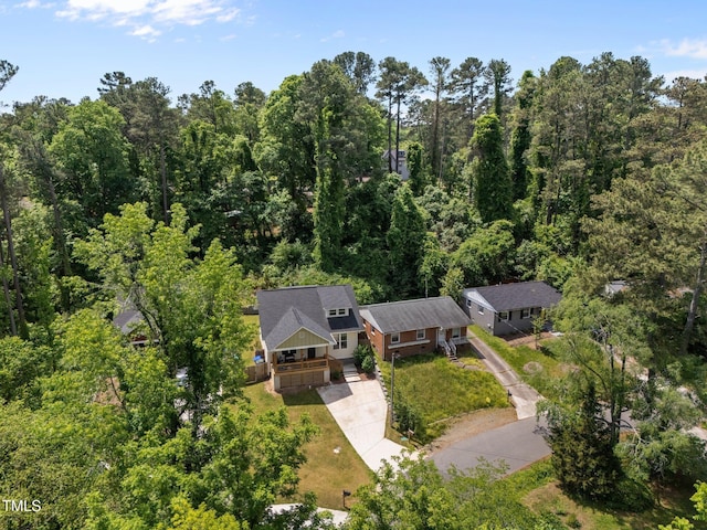 2003 Wa Wa Ave, Durham, NC 27707 - drone / aerial view with a view of trees