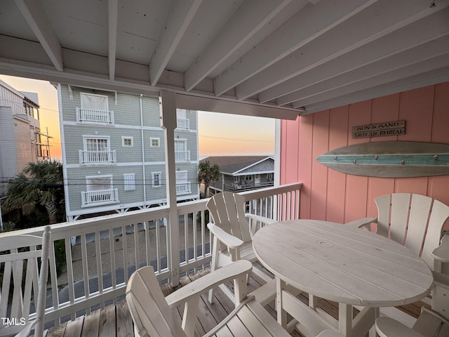 504 Carolina Beach Ave S Unit 2L, Carolina Beach, NC 28428 - view of deck at dusk