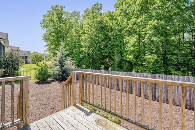 127 Post Oak Rd, Chapel Hill, NC 27516 - wooden deck with a fenced backyard