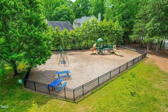 8600 Clivedon Dr, Raleigh, NC 27615 - communal playground featuring fence and a lawn