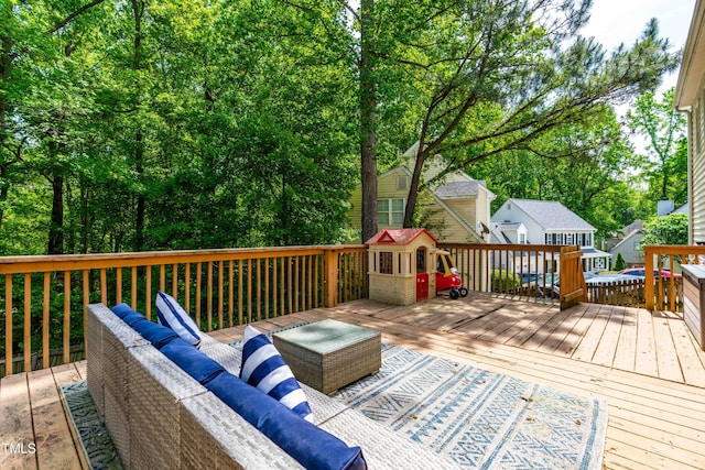 8600 Clivedon Dr, Raleigh, NC 27615 - deck with outdoor lounge area