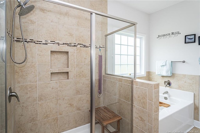 8220 Rivermist Ln, Linden, NC 28356 - full bath with a bath and a stall shower