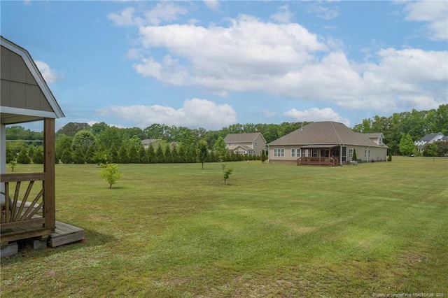 8220 Rivermist Ln, Linden, NC 28356 - view of yard featuring a wooden deck