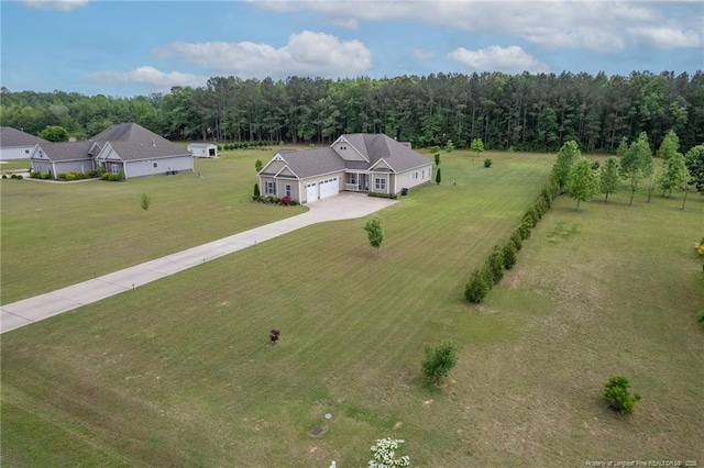 8220 Rivermist Ln, Linden, NC 28356 - bird's eye view featuring a forest view