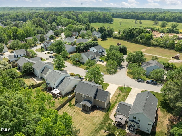 bird's eye view featuring a residential view