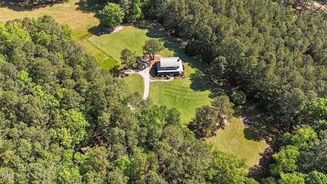 407 Howard Tant Rd, Zebulon, NC 27597 - bird's eye view featuring a view of trees