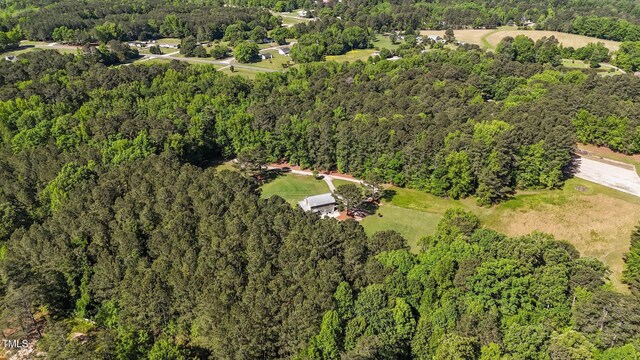 407 Howard Tant Rd, Zebulon, NC 27597 - bird's eye view featuring a view of trees