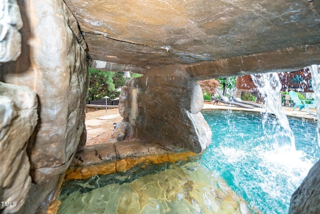 view of swimming pool featuring a swimming pool