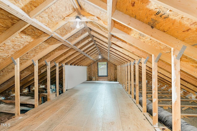 view of attic
