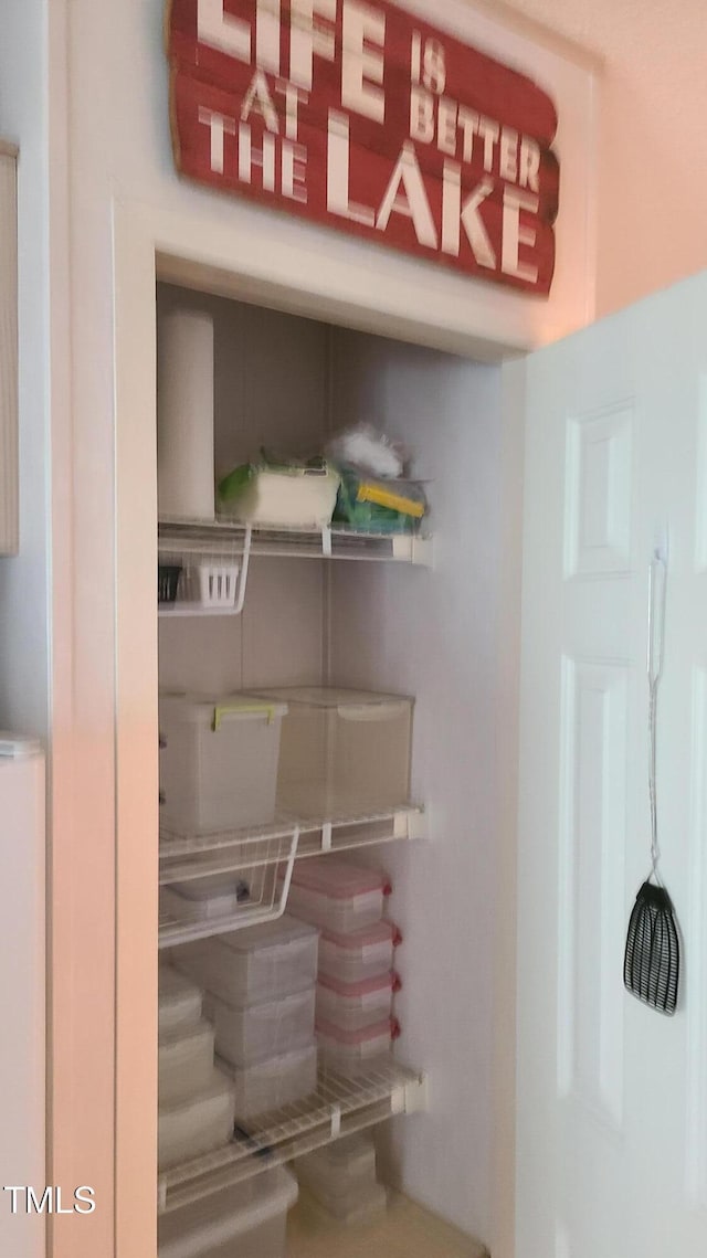 view of pantry