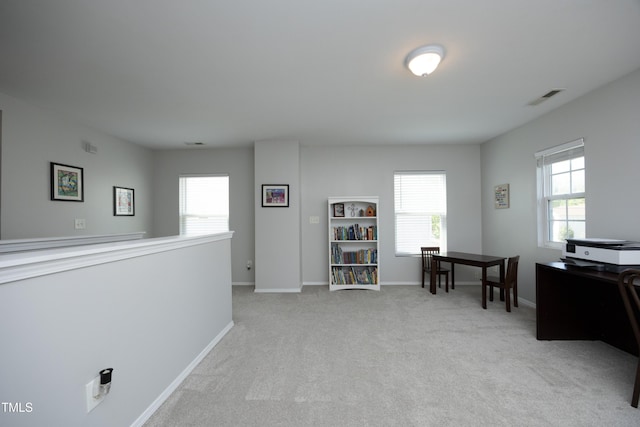 621 Childsberg Way, Hillsborough, NC 27278 - office area featuring light colored carpet, visible vents, and plenty of natural light