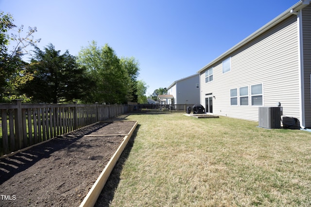 621 Childsberg Way, Hillsborough, NC 27278 - view of yard with a fenced backyard and cooling unit