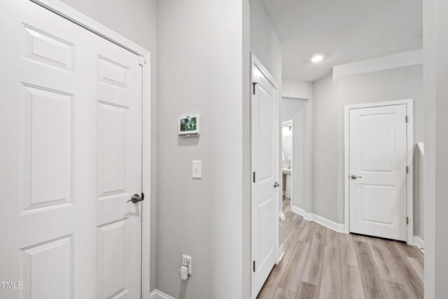 147 Antler Steel Dr, Clayton, NC 27527 - corridor featuring baseboards and light wood-style flooring