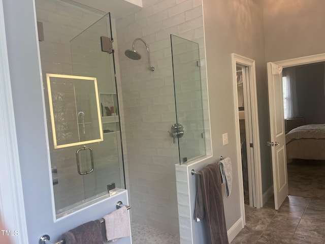 8729 Valentine Ct, Raleigh, NC 27613 - bathroom featuring tiled shower and connected bathroom