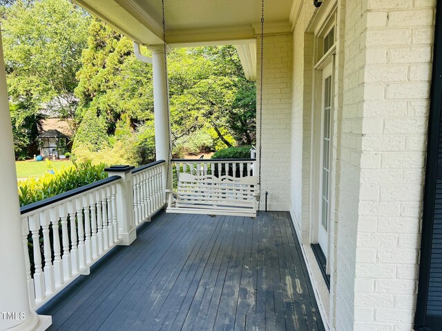 8729 Valentine Ct, Raleigh, NC 27613 - view of wooden deck