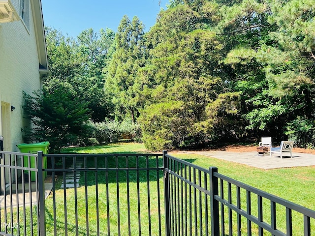 8729 Valentine Ct, Raleigh, NC 27613 - view of yard featuring a patio area