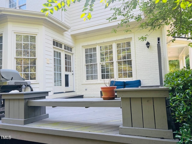 8729 Valentine Ct, Raleigh, NC 27613 - view of wooden deck