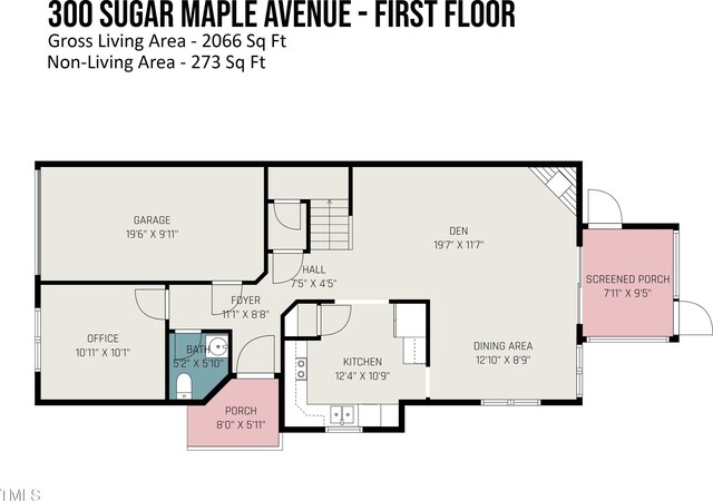 300 Sugar Maple Ave, Wake Forest, NC 27587 - floor plan