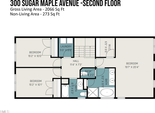 300 Sugar Maple Ave, Wake Forest, NC 27587 - floor plan