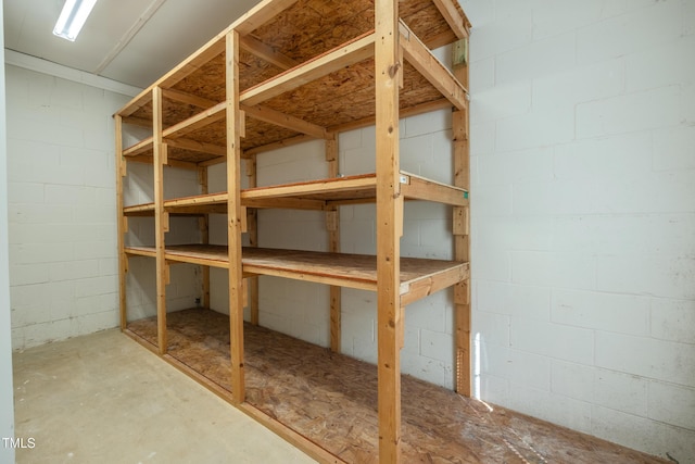 view of storage room