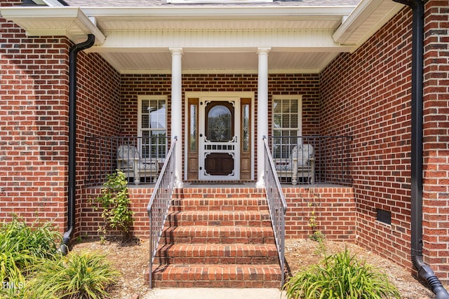 108 Cedarwood Dr, Louisburg, NC 27549 - entrance to property featuring brick siding and covered porch