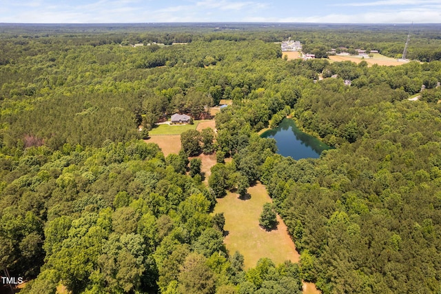 108 Cedarwood Dr, Louisburg, NC 27549 - drone / aerial view of a forest and a large body of water