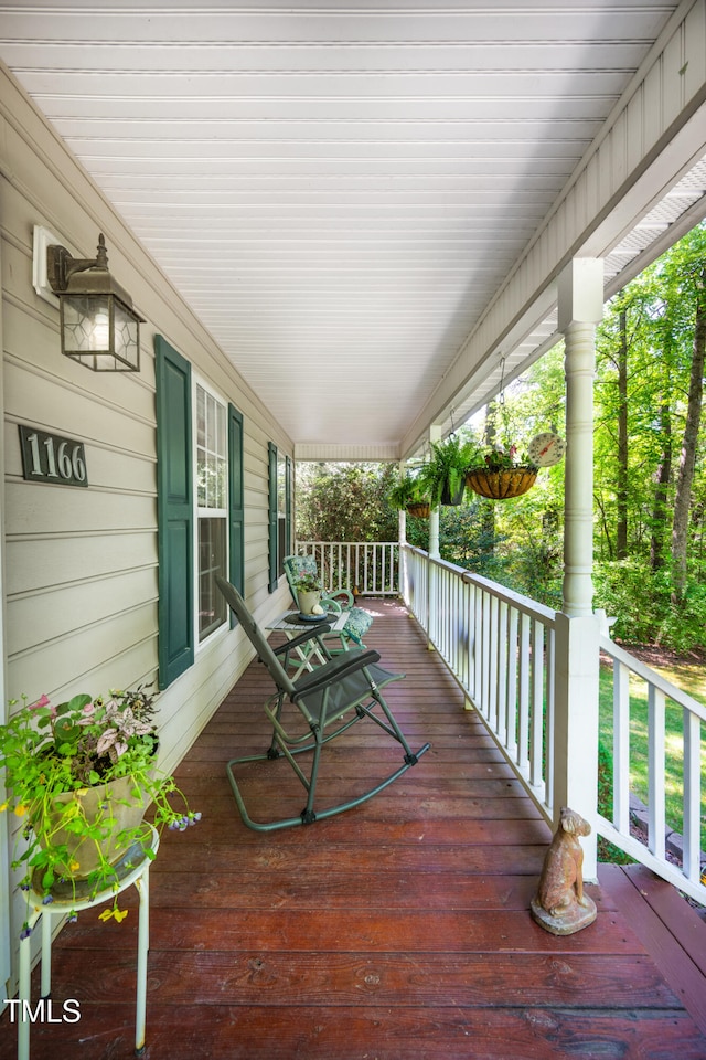 1166 NC Highway 87 N, Pittsboro, NC 27312 - wooden deck featuring a porch