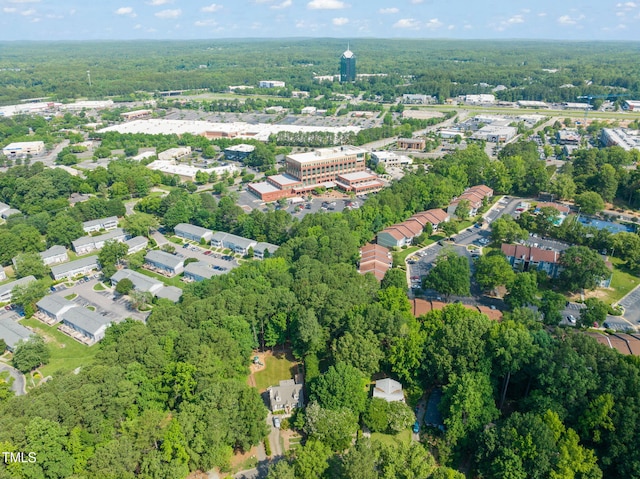 1605 Valley Run, Durham, NC 27707 - aerial overview of property's location with a forest