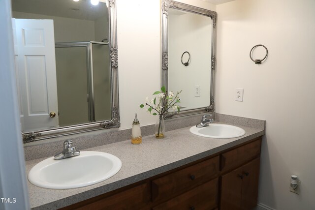 1927 Simpkins Rd, Raleigh, NC 27603 - full bath featuring double vanity and a shower stall