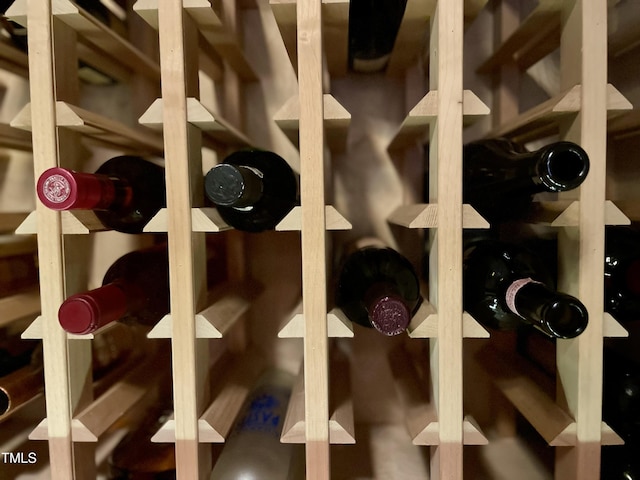 view of wine room