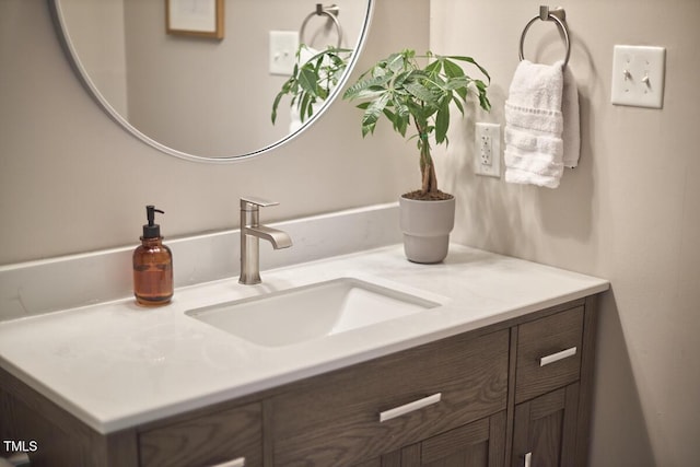 bathroom featuring vanity