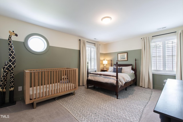 2517 Medway Dr, Raleigh, NC 27608 - bedroom featuring carpet floors and visible vents