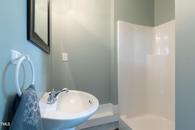 2517 Medway Dr, Raleigh, NC 27608 - full bath with a sink and a stall shower