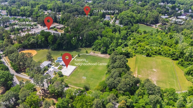 2517 Medway Dr, Raleigh, NC 27608 - aerial view