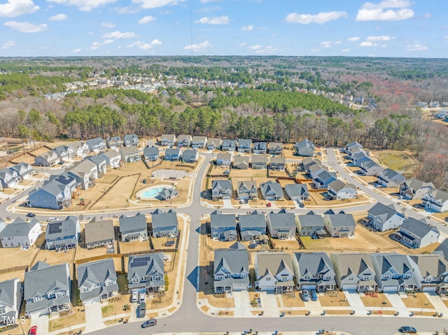 6633 Penfield St, Wake Forest, NC 27587 - aerial overview of property's location with nearby suburban area