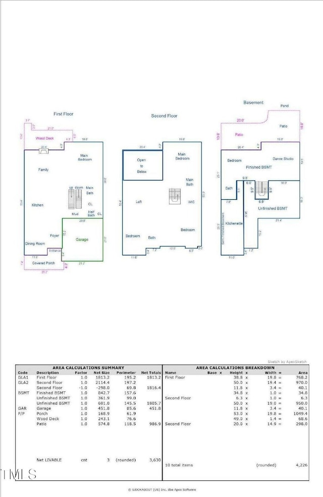6633 Penfield St, Wake Forest, NC 27587 - room layout