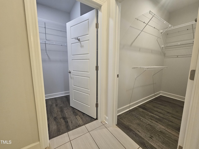 6633 Penfield St, Wake Forest, NC 27587 - spacious closet with wood finished floors