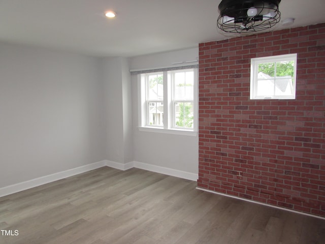 6633 Penfield St, Wake Forest, NC 27587 - unfurnished room with plenty of natural light, light wood finished floors, baseboards, and recessed lighting
