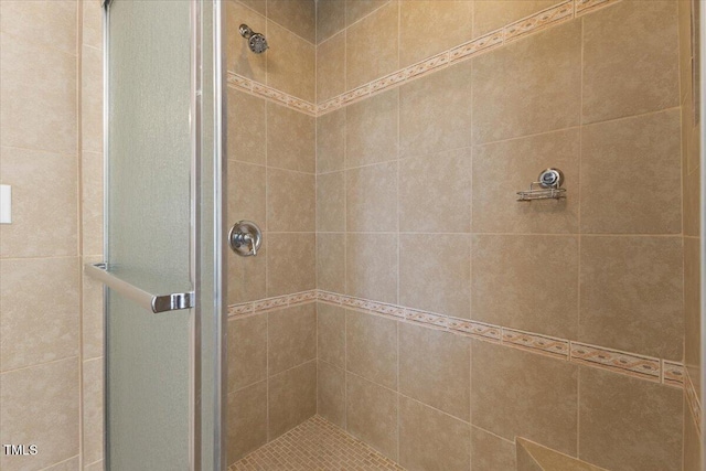 full bath featuring a shower stall